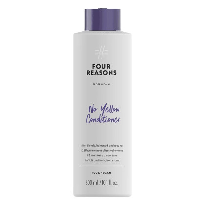 Four Reasons Professional No Yellow Conditioner - hopeahoitoaine vaaleille hiuksille 300 ml