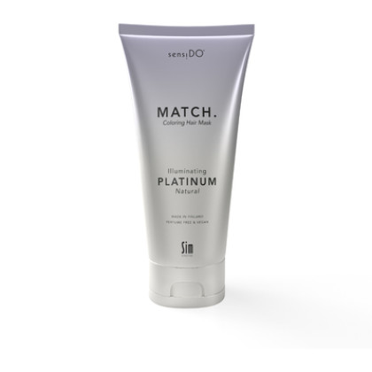 SensiDO Match Illuminating Platinum (Natural) -  sävyttävä hiusnaamio 200 ml vaalennetuille ja harmaaksi värjätyille hiuksille