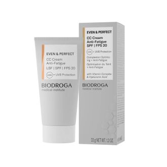 BIODROGA Even & Perfect CC Cream Anti Fatique, värivirheitä korjaava voide 30 ml