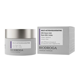 BIODROGA Multi-Action Rejuvenating 24H Care Rich 50 ml - nuorentava ja kiinteyttävä voide