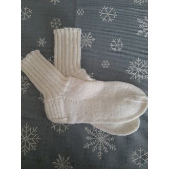 Valkoiset villasukat 42/43